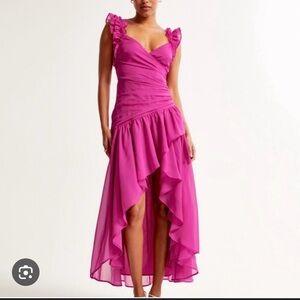 Abercrombie & Fitch Fuchsia High Low Dress